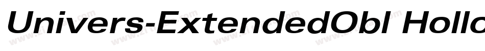 Univers-ExtendedObl Hollow字体转换